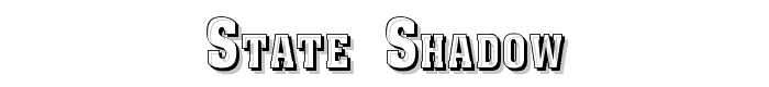 State Shadow font